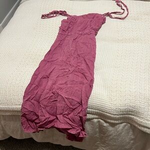 Honorine linen midi dress